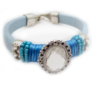 Boho style  6 lederen armband 